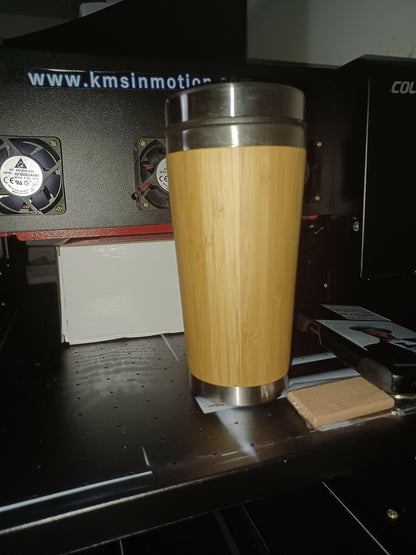 Natural Bamboo tumbler.