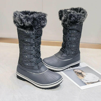 Winter Boots Women Snow Boots Winter Shoes Warm Thick Fur Non-slip Waterproof High Boots Woman Shoes Big Size 36-42.