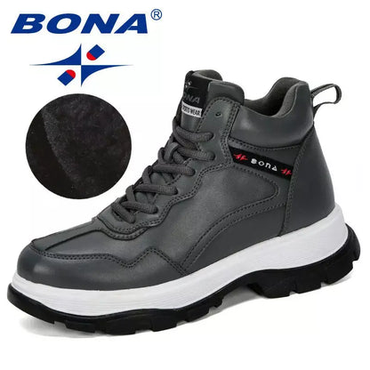 BONA New Fashion Style Women Snow Boots Women Plush Hot Platform Boots Winter Female Warm Botas Mujer Booties Feminimo.