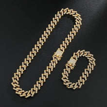 Cargar imagen en el visor de la galería, Rhinestone Miami Zircon Men&#39;s Necklaces choker Jewelry
