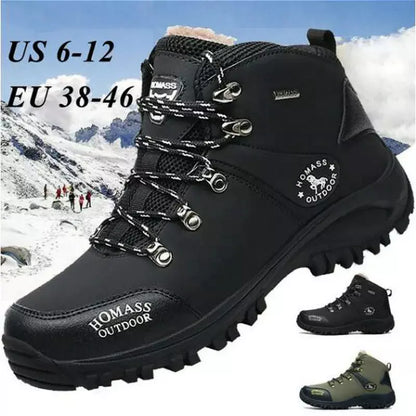 RUMDAX Hiking Shoes Waterproof Boots Outdoor Sports Shoes Snow Boots for Men Hiking Boots Men's Winter Warm Boots.