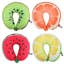 Load image into Gallery viewer, Fruit U Shaped Travel Pillow Nanoparticles Neck Pillow.
