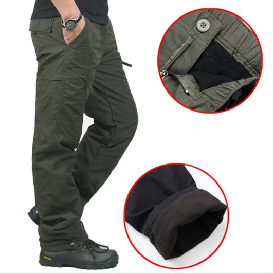 Thick Pants Double Layer  Army Camouflage Tactical Cotton Trouser.