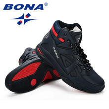 Cargar imagen en el visor de la galería, BONA Baskets Homme Men Basketball Shoes Cow Split Men Shoes Outdoor Flat High Top Sport Shoes Men Trainers Zapatillas Comfy.
