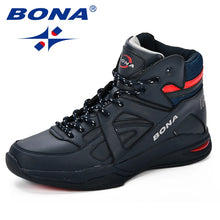 Cargar imagen en el visor de la galería, BONA Baskets Homme Men Basketball Shoes Cow Split Men Shoes Outdoor Flat High Top Sport Shoes Men Trainers Zapatillas Comfy.
