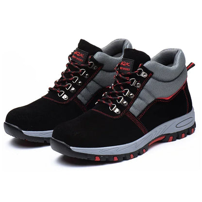 Men's High Top Safety Shoes Work Shoes Puncture Resistant.