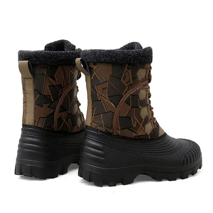 High Top Winter Camouflage Boots for men