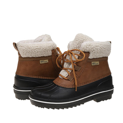 Womens Winter Duck Boots Snow Boots Water-resistant for Outdoor