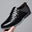 Men Sneakers Shoes Fashion Brand Classic Lace-Up Casual Loafers Pu Leather Shoes Black Breathable Business Men Shoes