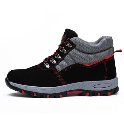 Men's High Top Safety Shoes Work Shoes Puncture Resistant.