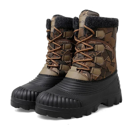 High Top Winter Camouflage Boots for men