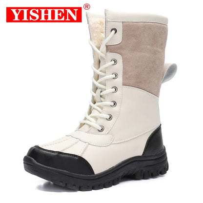 YISHEN Women's Snow  Rubber Boots.