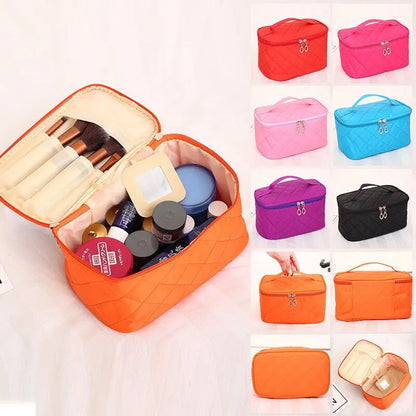 Makeup Bag Portable Large Capacity Storage Box Advanced Carry On Waterproof Wash Cute Sweet Handbag Simple Toiletry Bag