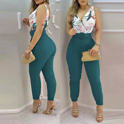 Green jumpsuit 