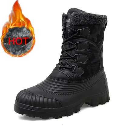 High Top Winter Camouflage Boots for men