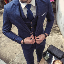Load image into Gallery viewer, New British Twill Casual Suit Three-piece .
