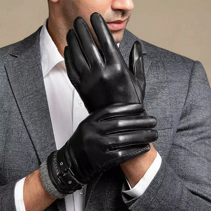 Genuine sheepskin Leather Gloves for men