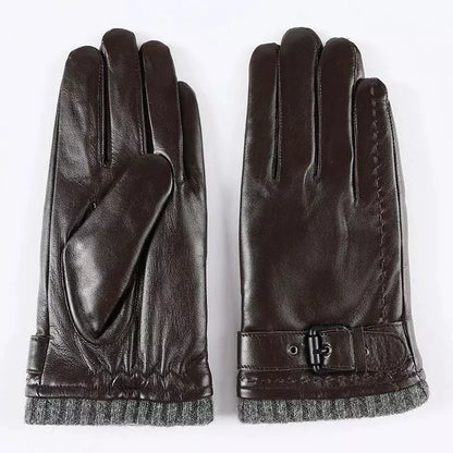 Genuine sheepskin Leather Gloves for men