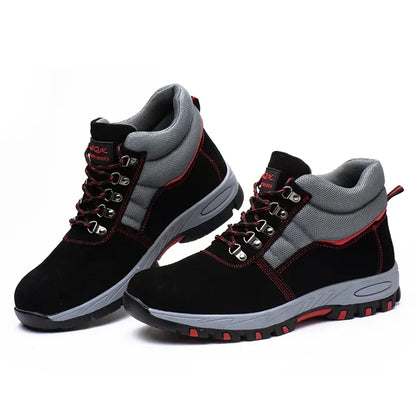 Men's High Top Safety Shoes Work Shoes Puncture Resistant.