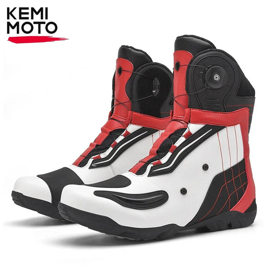 Motorcycle Men Boots Racing Shoes