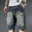 Men Fashion Baggy Cargo Jean Shorts Mens Mult Pockets Boardshorts Shorts Denim Overall Breeches Loose Shorts Jeans For Men.