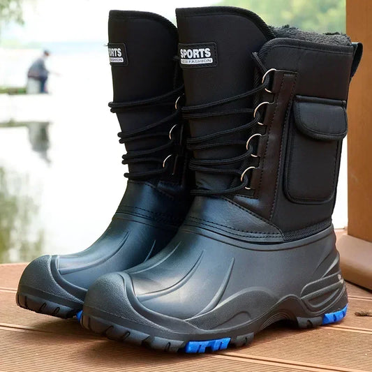 Waterproof Snow Boots, Fishing Non-slip Hiking Boots Sneakers Work Male Female