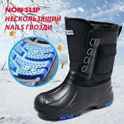 Waterproof Snow Boots, Fishing Non-slip Hiking Boots Sneakers Work Male Female