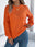 Openwork Round Neck Long Sleeve Knit Top