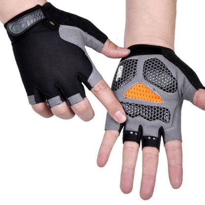 HOT Cycling Anti-slip Anti-sweat Men Women Half Finger Gloves Breathable Anti-shock Sports Gloves Bike Bicycle Glove.