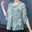 Women Spring Summer Style Chiffon Blouses Shirts Lady Casual Half Sleeve O-Neck Chiffon Blusas Tops ZZ0850.