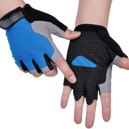 HOT Cycling Anti-slip Anti-sweat Men Women Half Finger Gloves Breathable Anti-shock Sports Gloves Bike Bicycle Glove.