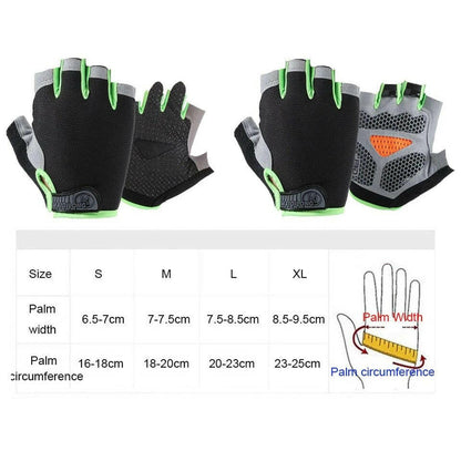 HOT Cycling Anti-slip Anti-sweat Men Women Half Finger Gloves Breathable Anti-shock Sports Gloves Bike Bicycle Glove.