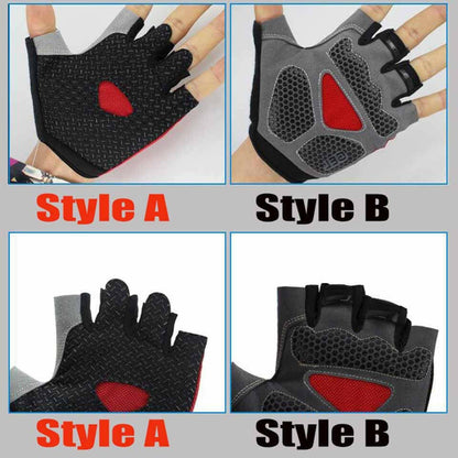 HOT Cycling Anti-slip Anti-sweat Men Women Half Finger Gloves Breathable Anti-shock Sports Gloves Bike Bicycle Glove.