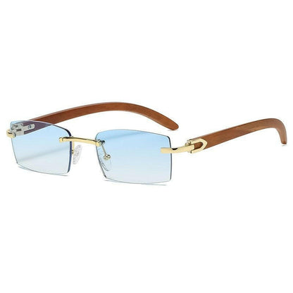 CATERSIDE New Punk Rimless Rectangle Sunglasses