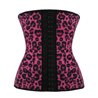 Best latex waist trainer with leopard belt design - Enhance your curves with trendy fashion items