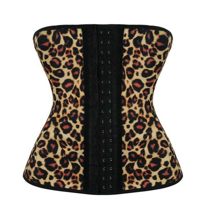 Best latex waist trainer with leopard belt design - Enhance your curves with trendy fashion items