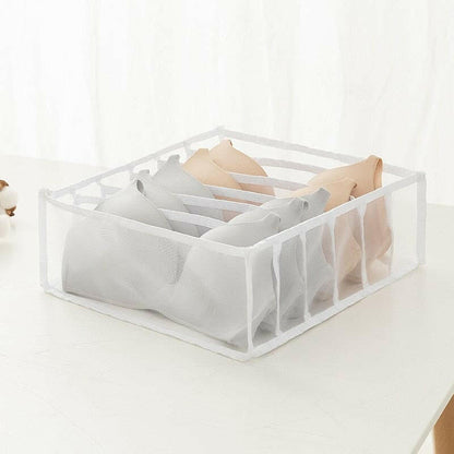 Jeans Compartment Storage Box Closet Clothes Drawer Mesh Separation Box Stacking Pants Drawer Divider Can Washed Home Organizer.