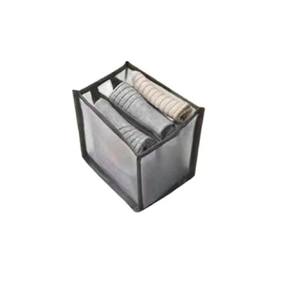 Jeans Compartment Storage Box Closet Clothes Drawer Mesh Separation Box Stacking Pants Drawer Divider Can Washed Home Organizer.