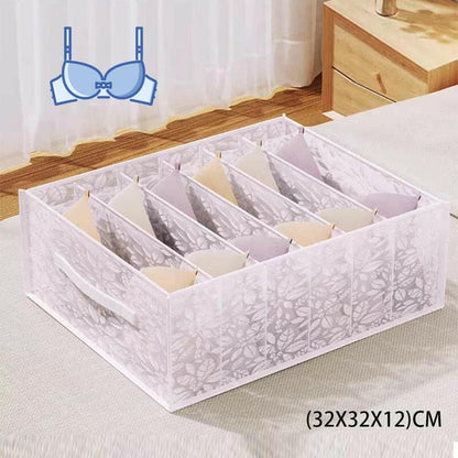 Jeans Compartment Storage Box Closet Clothes Drawer Mesh Separation Box Stacking Pants Drawer Divider Can Washed Home Organizer.